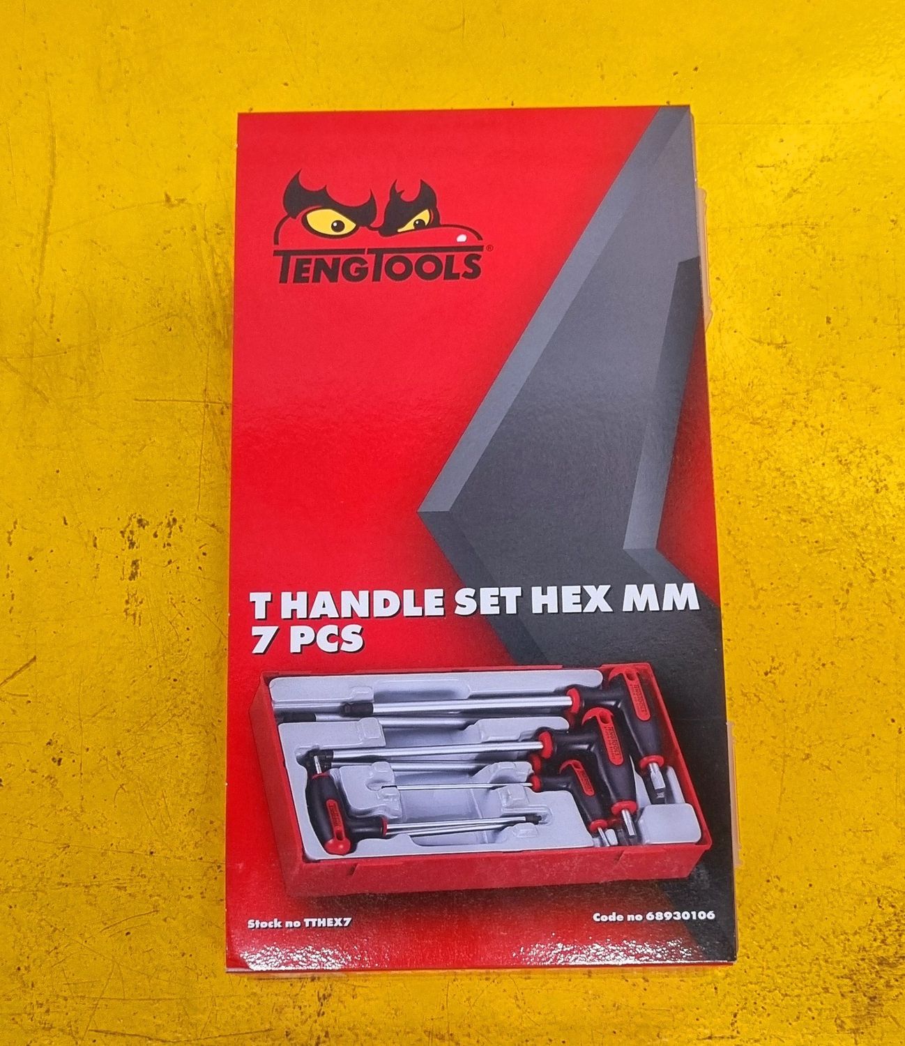 ALLEN T HANDLE SET 7 PIECE TENG TOOLS