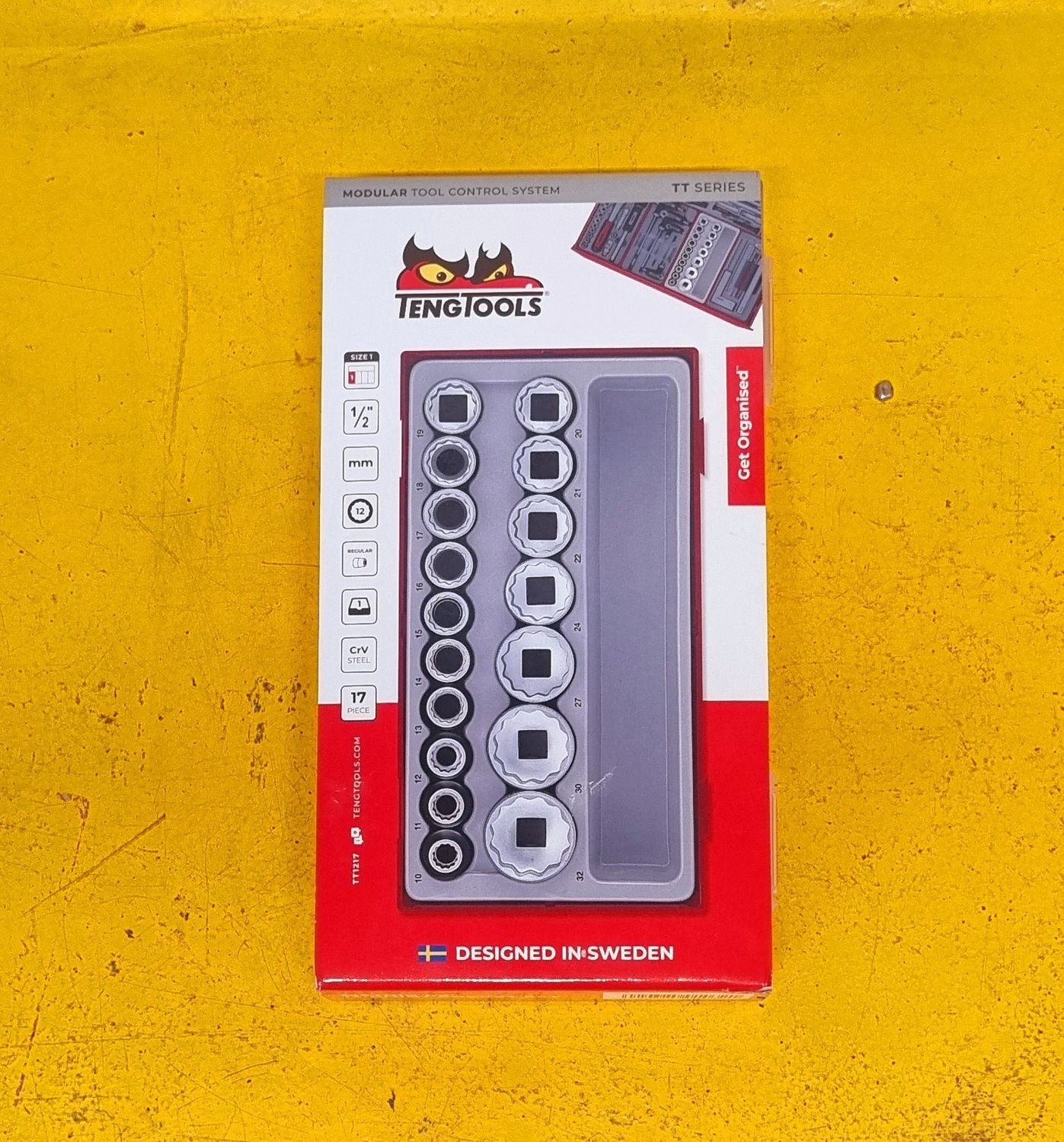 SOCKET SET METRIC 17 PIECE TENG TOOLS