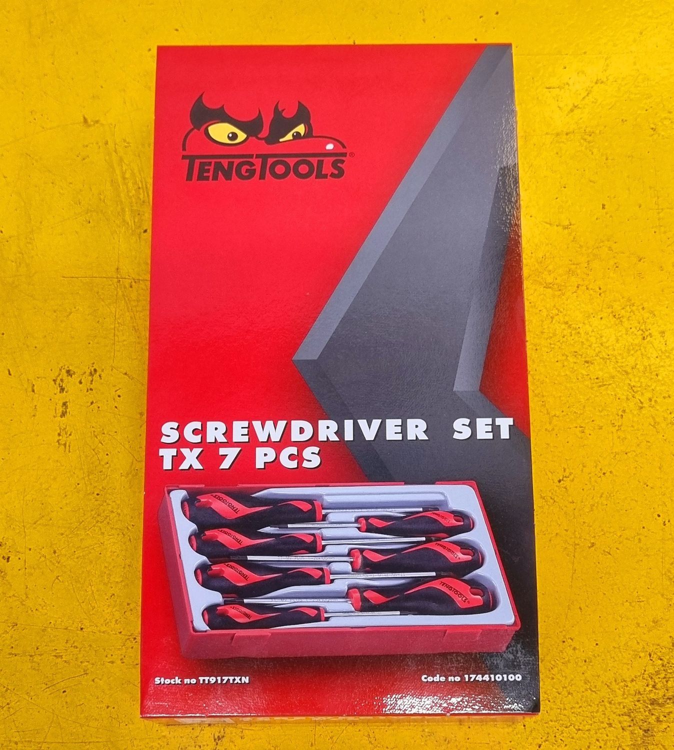 SCREWDRIVER SET TORX 7 PIECE TENG TOOLS