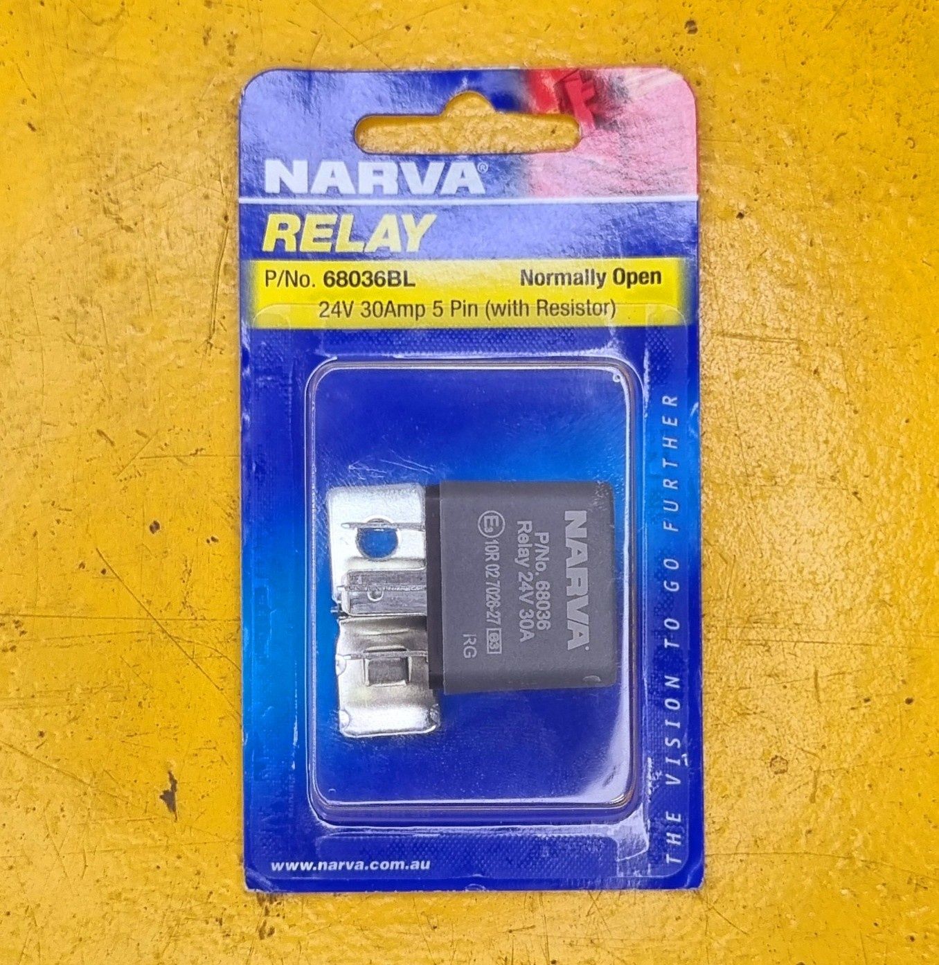 RELAY 24V 30AMP 5 PIN (WITH RESISTOR)