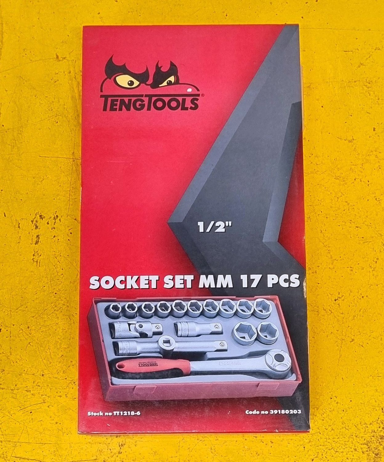 SOCKET SET 1/2DR 10-24MM 6 PT TENG TOOLS