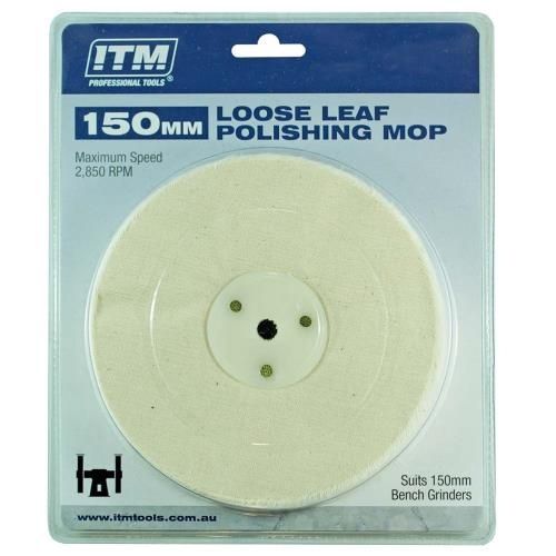 POLISHING MOP 150MM BENCH GRINDER LOOSE LEAF