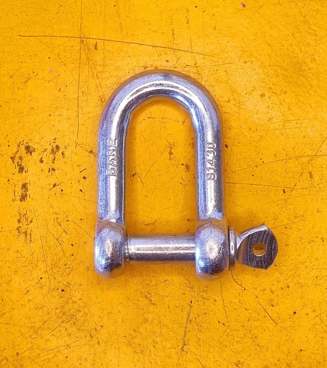 SHACKLE D 8MM ZINC B1415