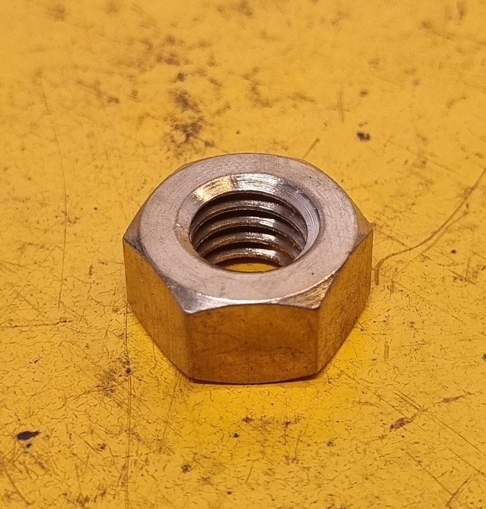 NUT 7/16 UNC MANIFOLD BRASS