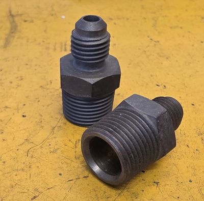 BRASS 45 DEG FLARE MALE CONNECT 1/4 TUBE X 3/8 BSP