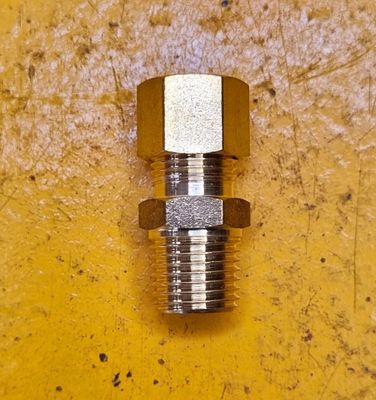BRASS COMP MALE CONNECT 3/8 TUBE X 1/4 BSP
