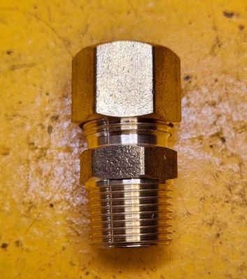 BRASS COMP MALE CONNECT 3/8 TUBE X 1/8 BSP