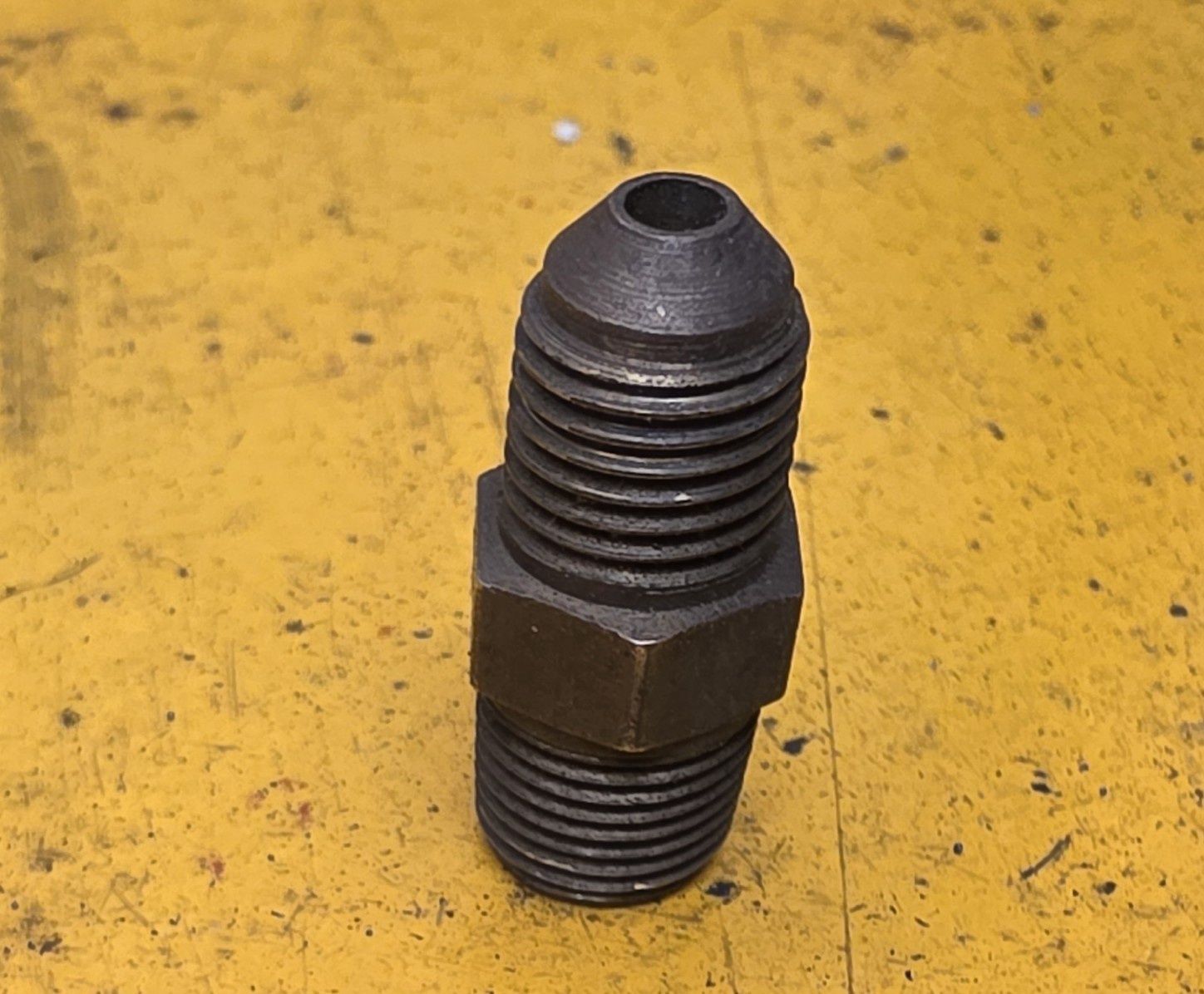 BRASS 45 DEG FLARE MALE CONNECT 3/16 TUBE X 1/8 NPT