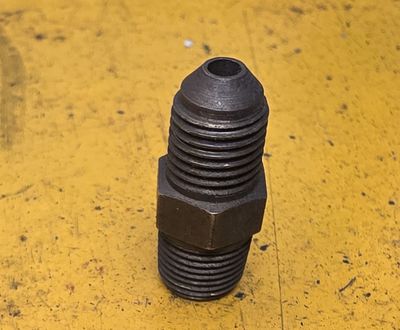 BRASS 45 DEG FLARE MALE CONNECT 3/16 TUBE X 1/8 NPT
