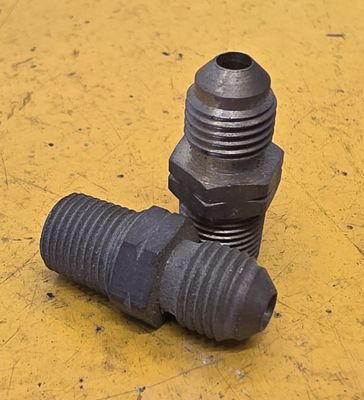BRASS 45 DEG FLARE MALE CONNECT 3/16 TUBE X 1/8 BSP