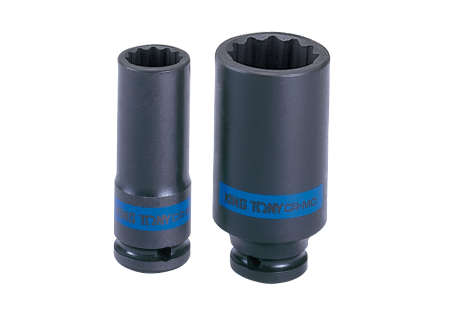SOCKET 22MM X 1/2 DR DEEP IMPACT 12PT THIN WALL