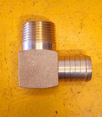 BRASS AIRLINE MALE ELBOW 1'' HOSE X 1'' BSP