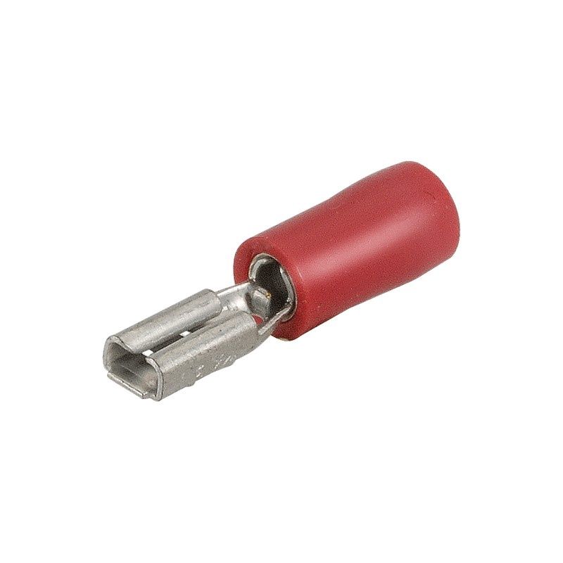 CABLE TERMINAL BLADE FEMALE RED 4.6MM 18PK