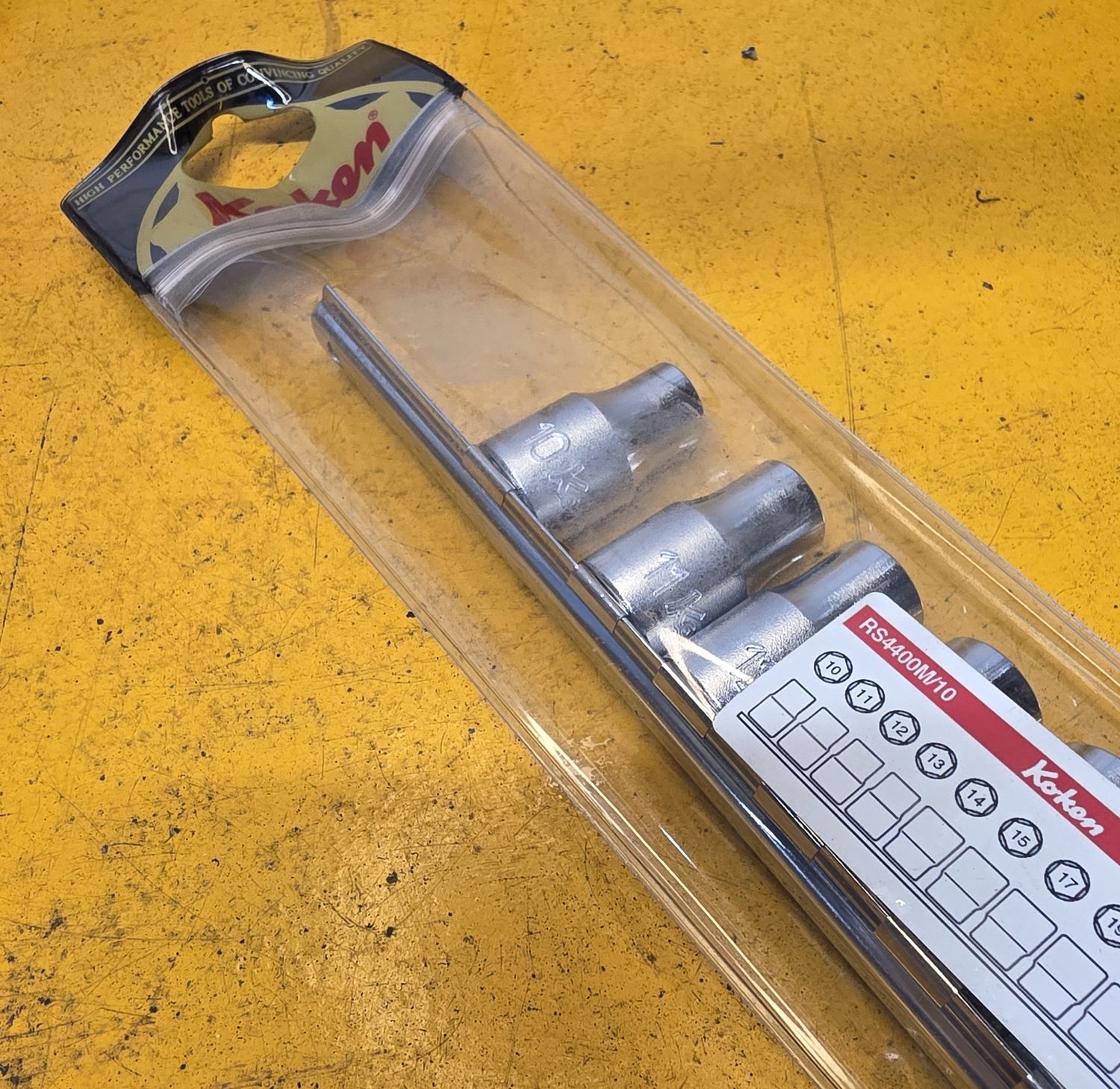 KOKEN SOCKET SET RAIL 10PC 1/2DR 10-22MM