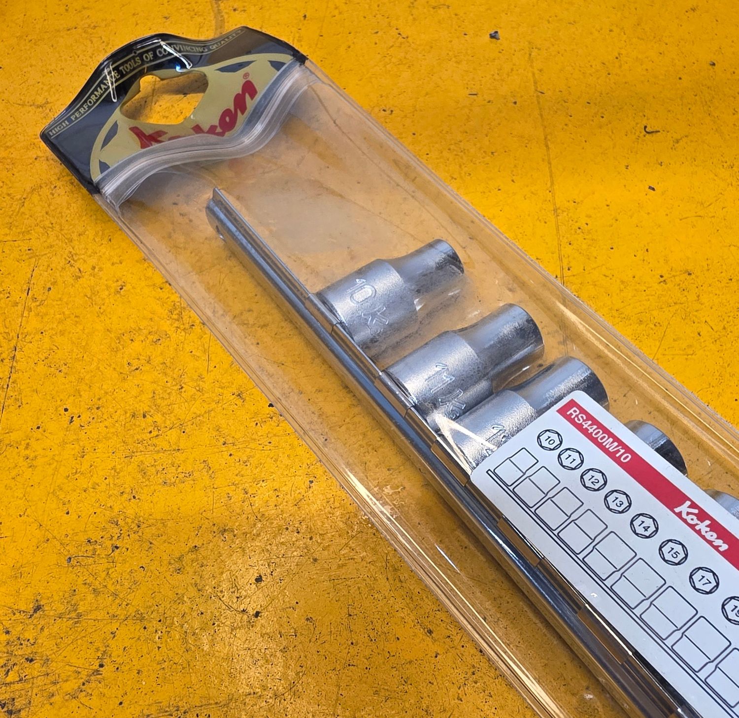 KOKEN SOCKET SET RAIL 10PC 1/2DR 10-22MM