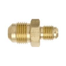BRASS REDUCING FLARE UNION 3/8 TUBE (5/8 UNF) X M10 1.0 PITCH