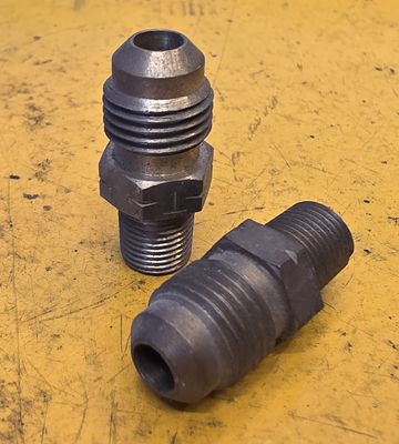 BRASS FLARE MALE CONNECT 5/16 TUBE X 1/8 BSP
