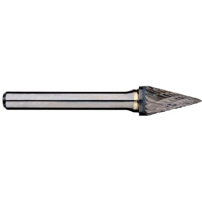 CARBIDE BURR POINTED CONE 6MM SHANK