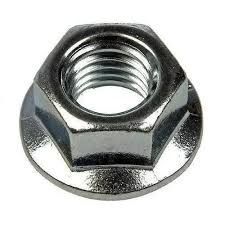 NUT M12 FLANGE 1.25 FINE ZINC CL 10 NON-SERRATED