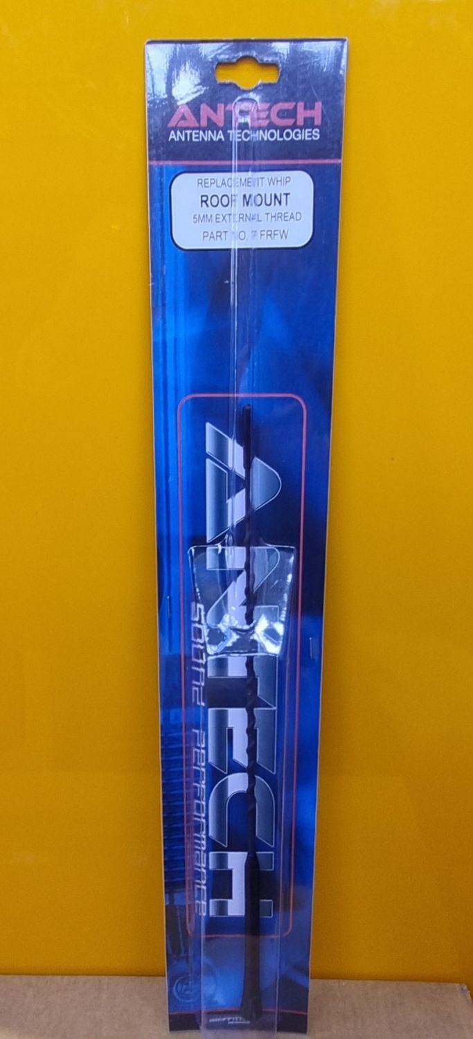 AERIAL WHIP ROOF MOUNT 5MM THREAD