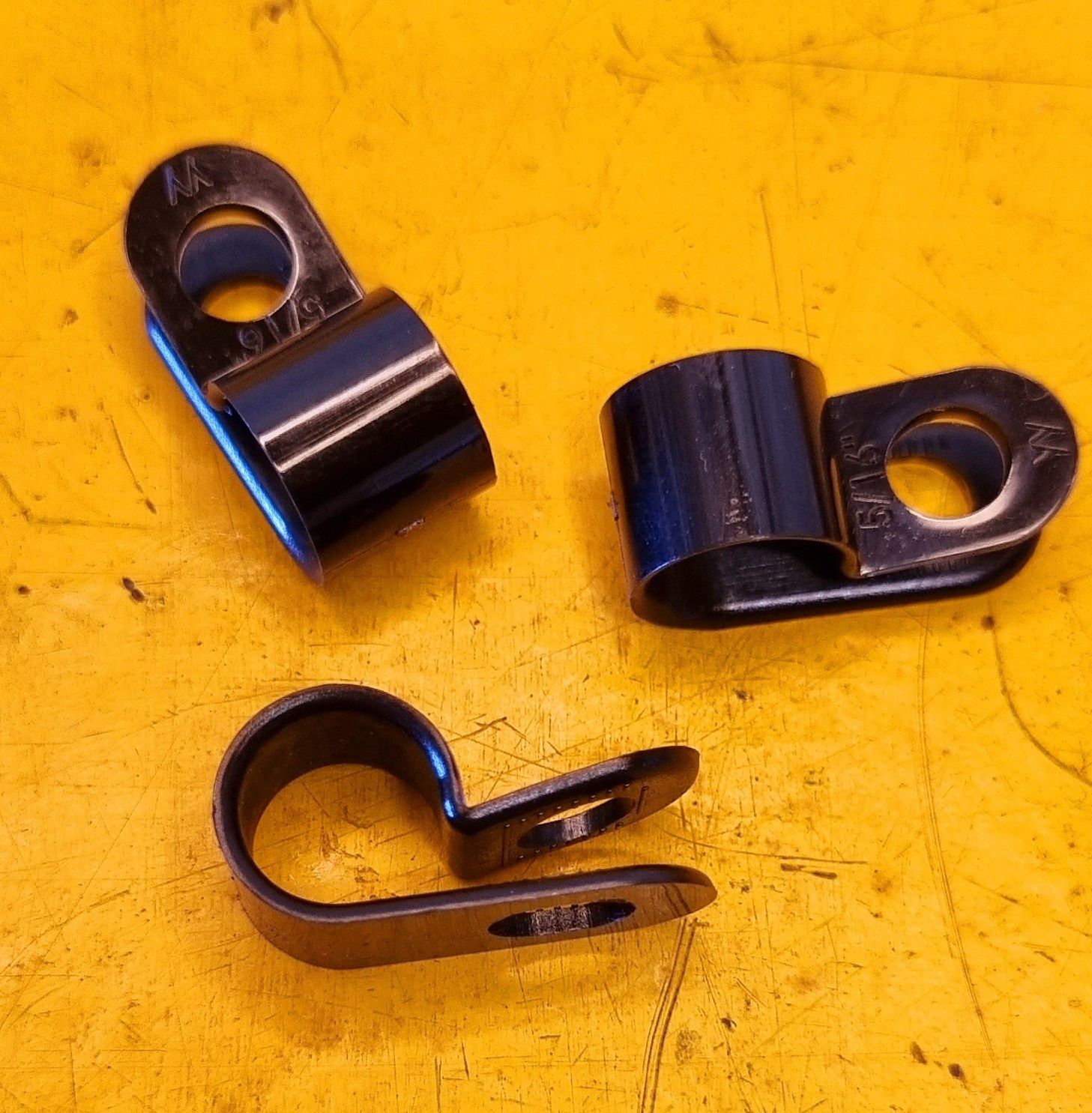 P CLIPS BLK 4.3MM PLASTIC