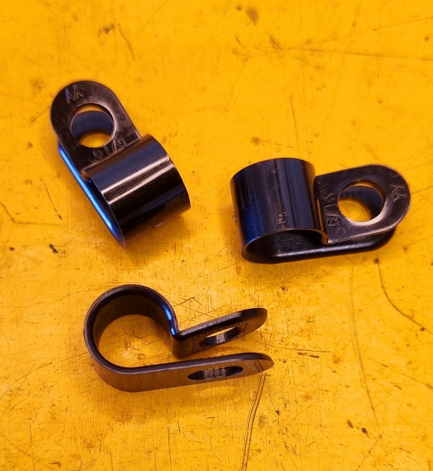 P CLIPS BLACK 9.5MM PLASTIC