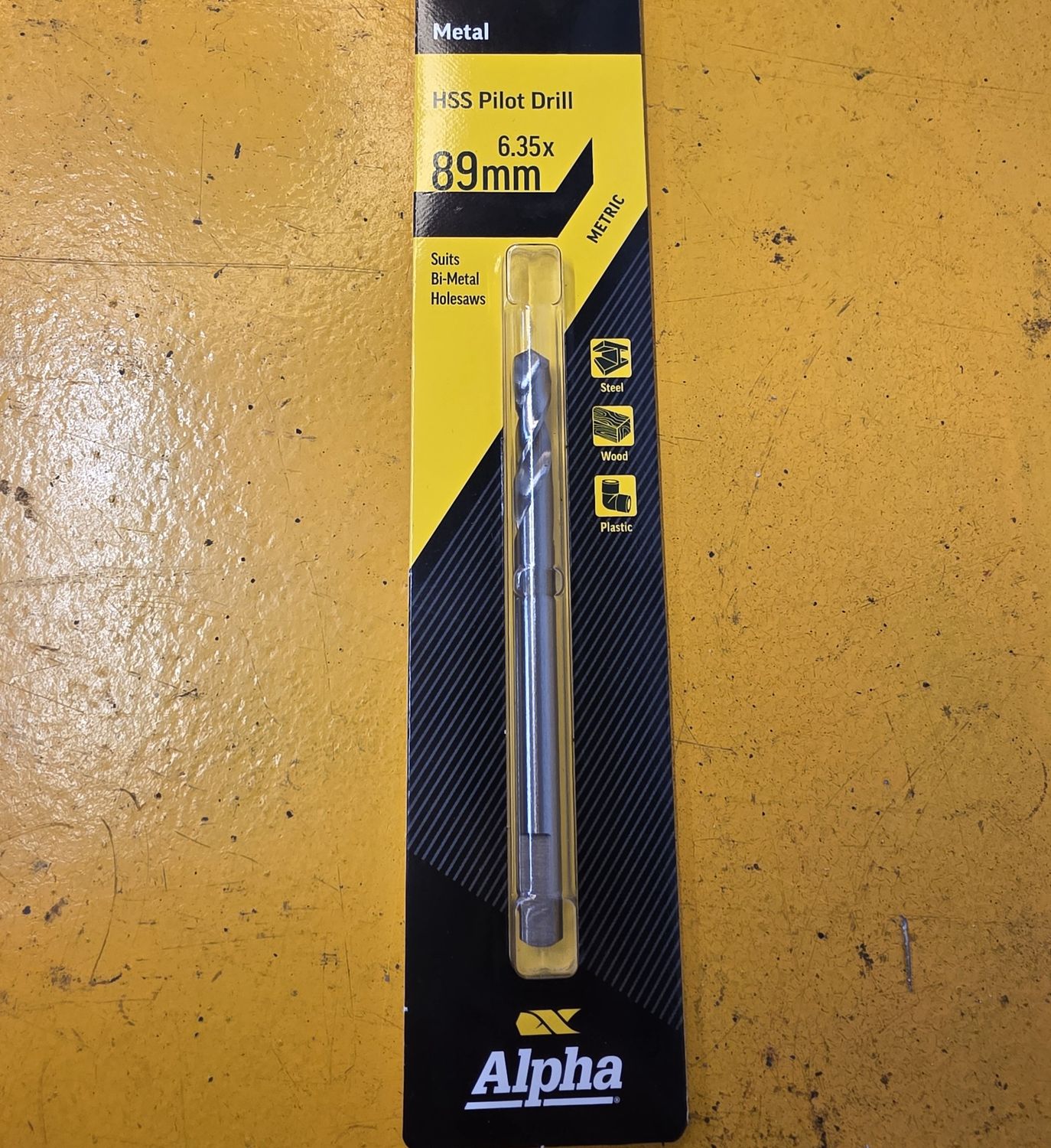 PILOT DRILL 6.35X89MM LONG HSS