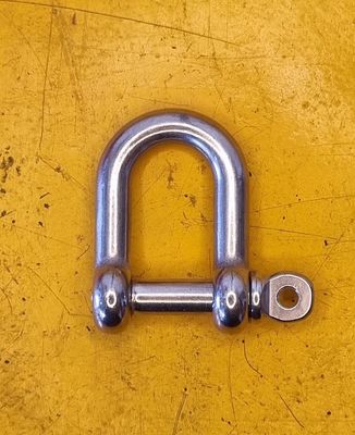 SHACKLE D 6MM SS316