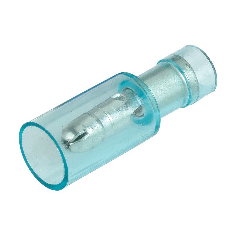 BULLET TERMINAL MALE 4MM CLEAR
