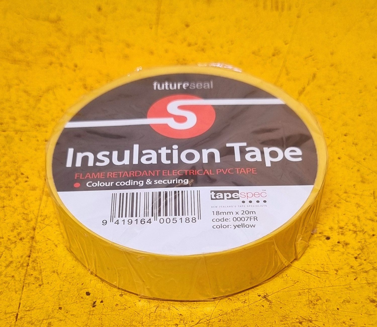 TAPE INSULATION YELLOW 19MMX20M