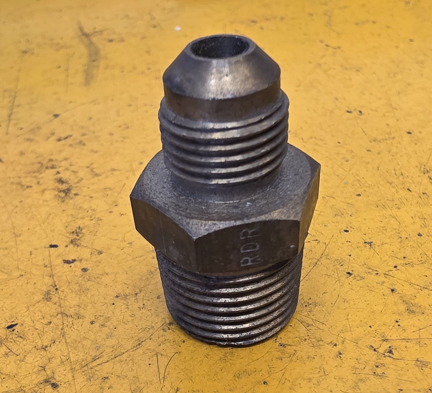 BRASS 45 DEG FLARE MALE CONNECT 3/8 TUBE X 1/2 BSP
