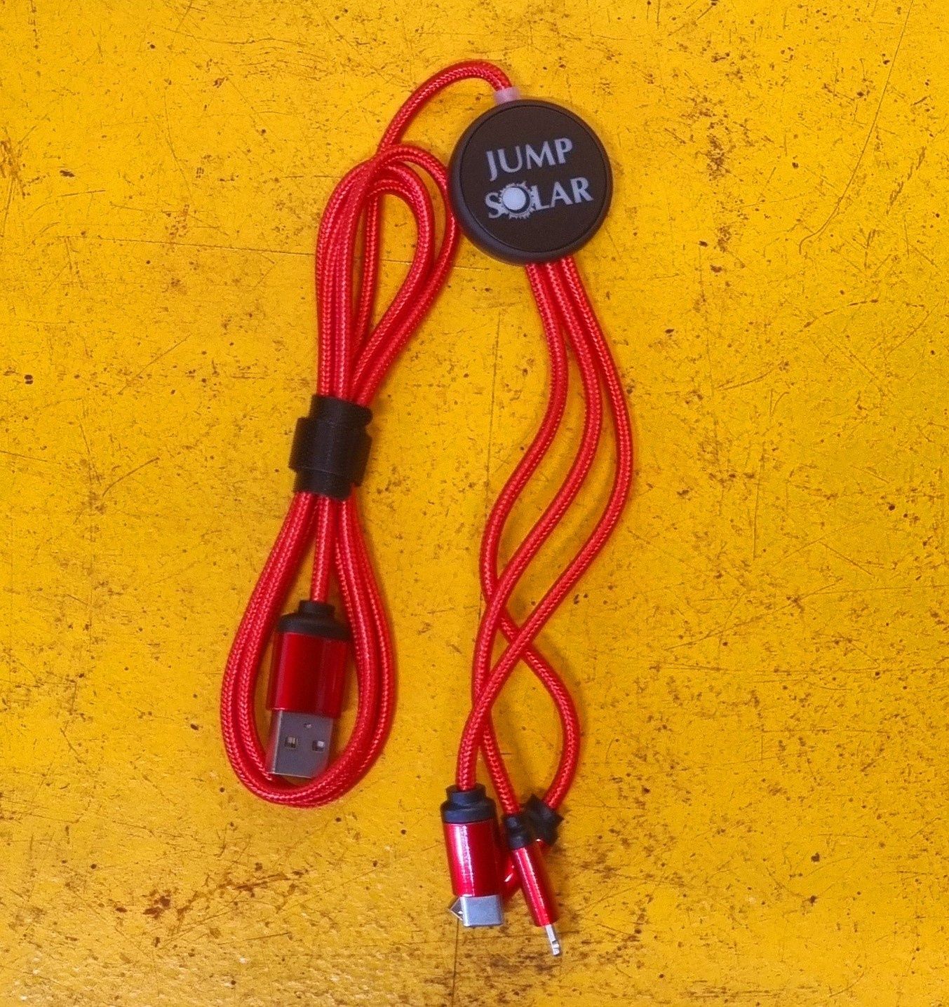 JUMP SOLAR USB PHONE CABLE 3 PLUG