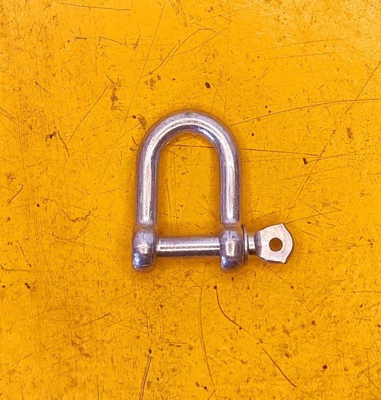 SHACKLE D 6MM ZINC