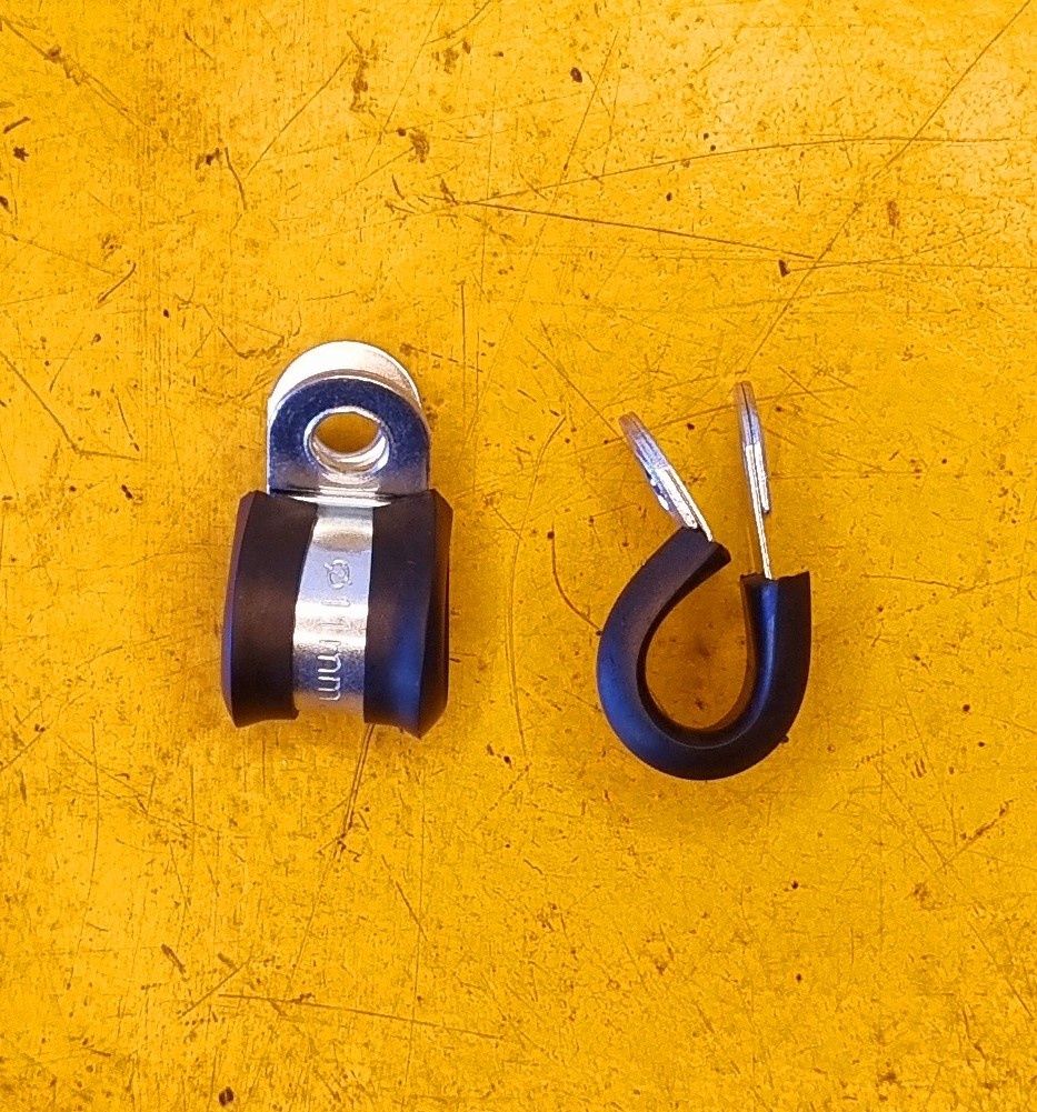 P-CLAMP STEEL RUBBER LINED 3MM