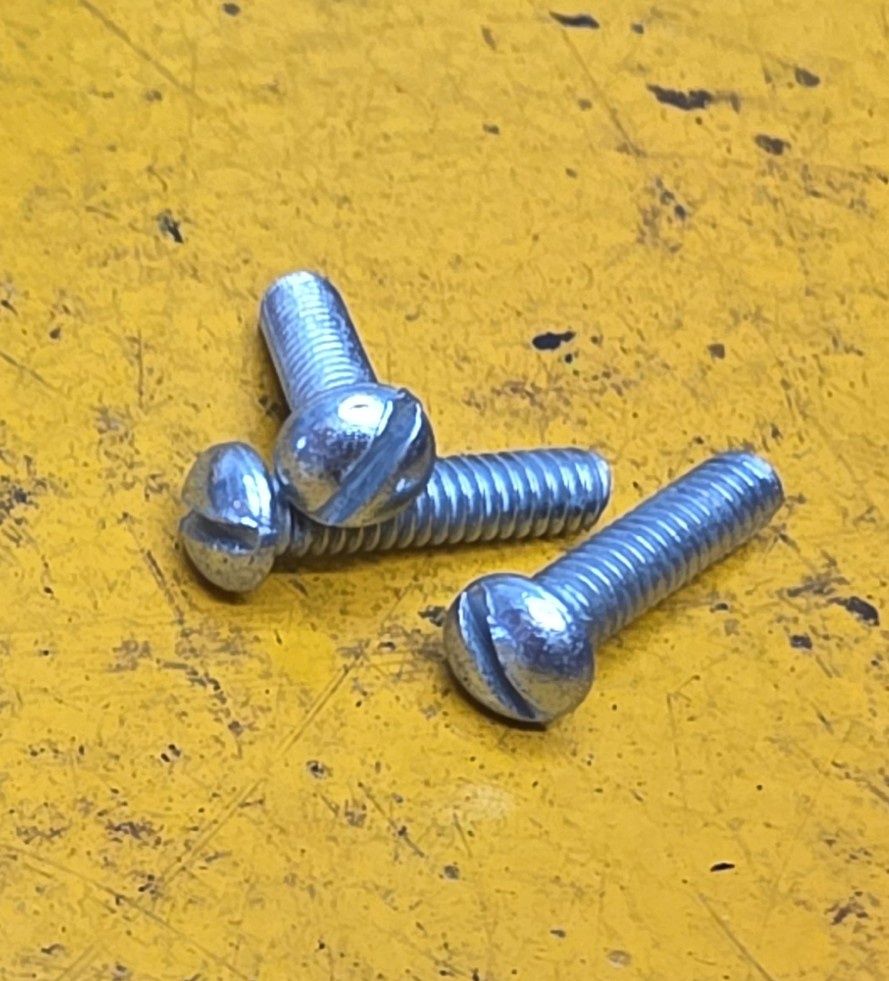 SCREW 1/8X1/2 UN 40TPI BUTTONHEAD SLOT ZINC