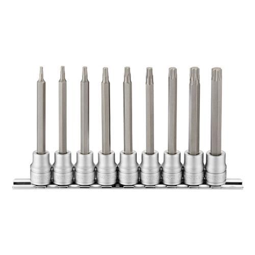 SOCKET SET 3/8DR TORX BITS LONG TX10-TX50