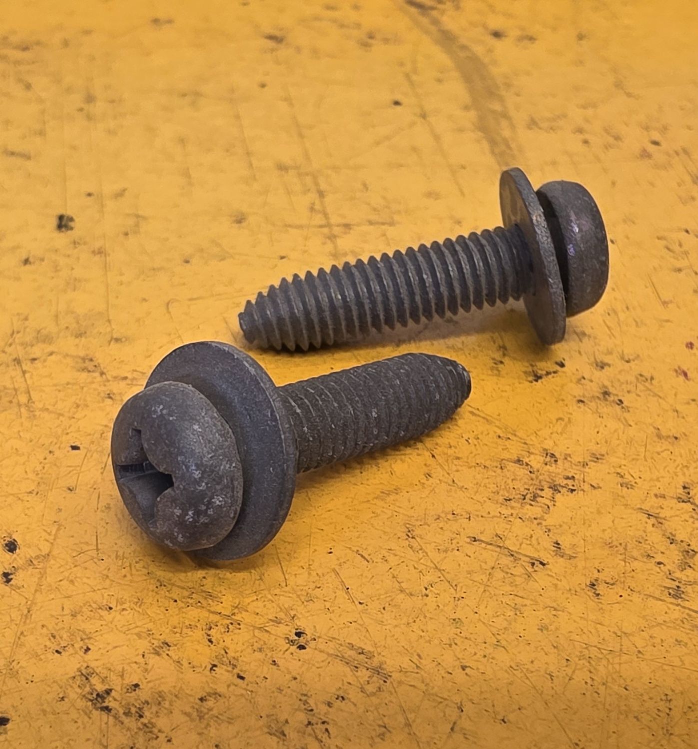 SCREW M6X20 MACHINE POZI MUSH PA TAPER TIP BLK