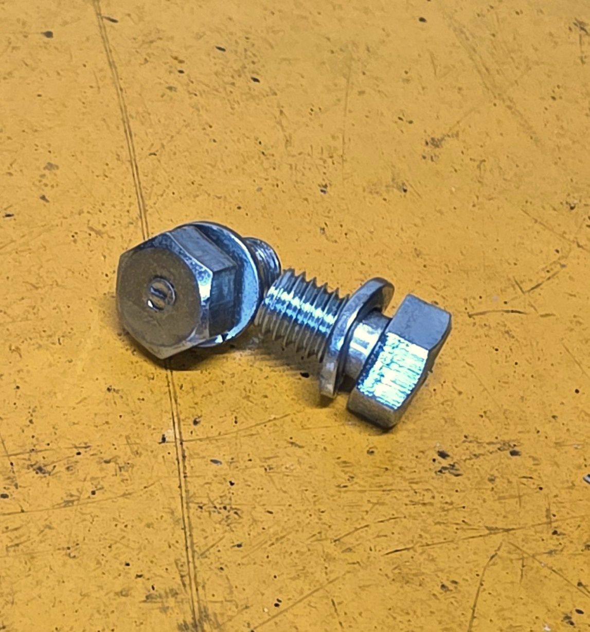 BOLT M8X10 PA SPRING WASHER ZINC