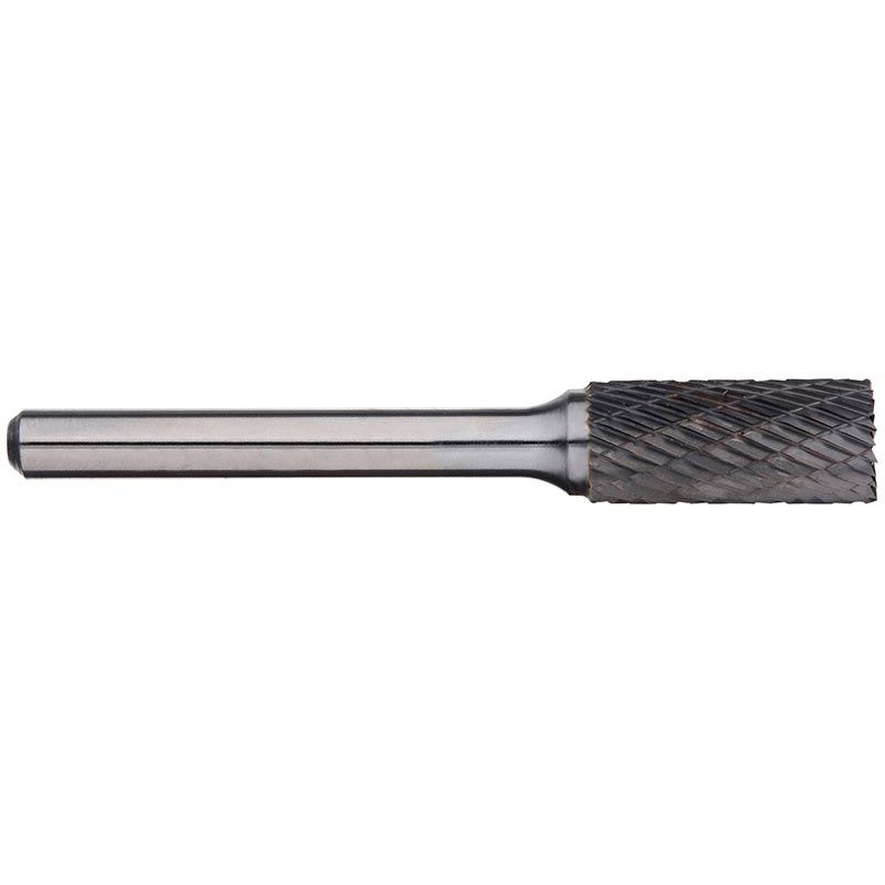 CARBIDE BURR 8MM CYLINDRICAL END CUT 6MM SHANK