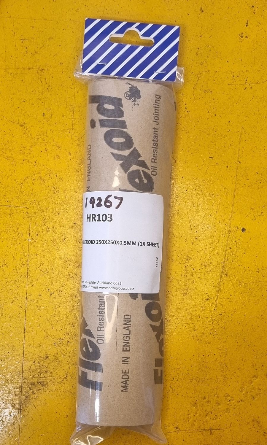 GASKET PAPER FLEXOID 250X250X0.5MM (1XSHEET)