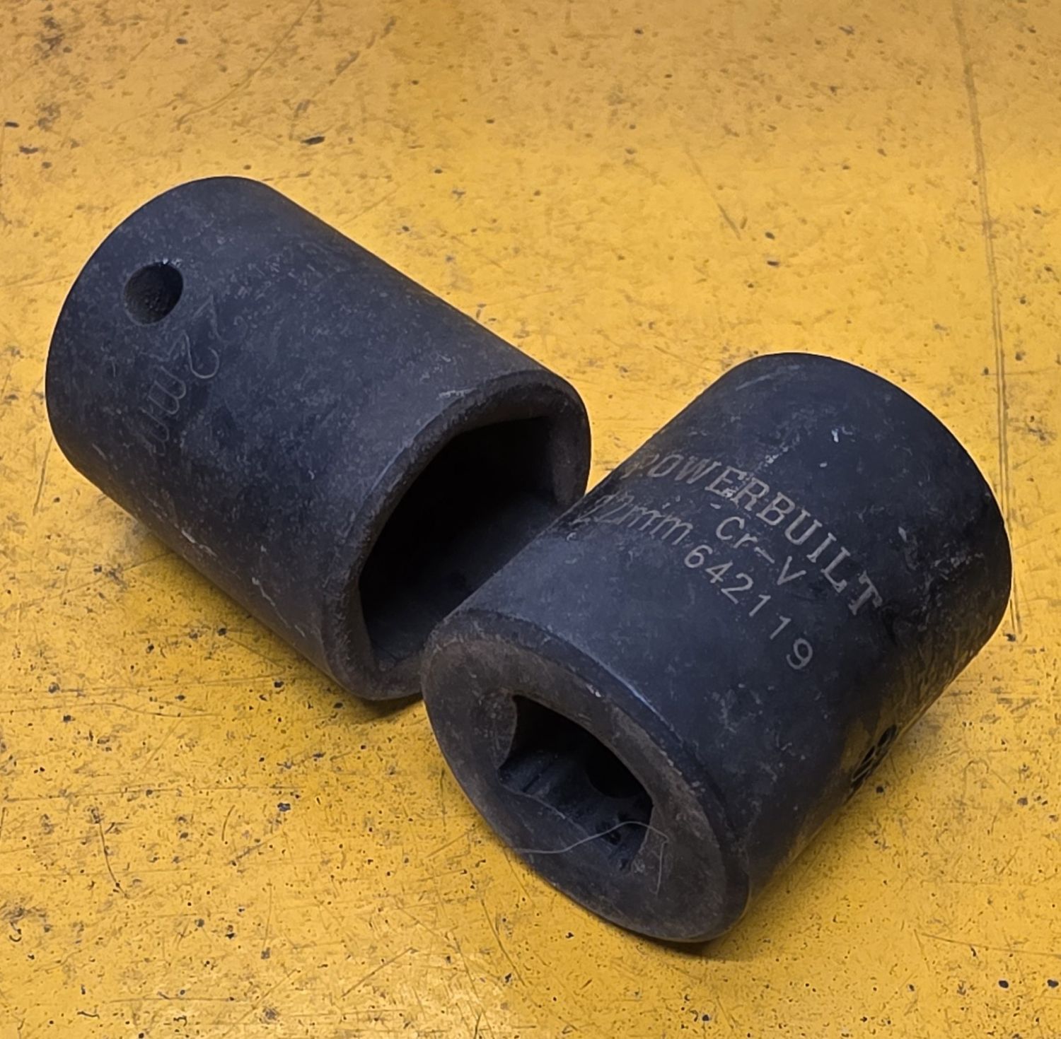 SOCKET 22X1/2DR IMPACT 6PT POWERBUILT