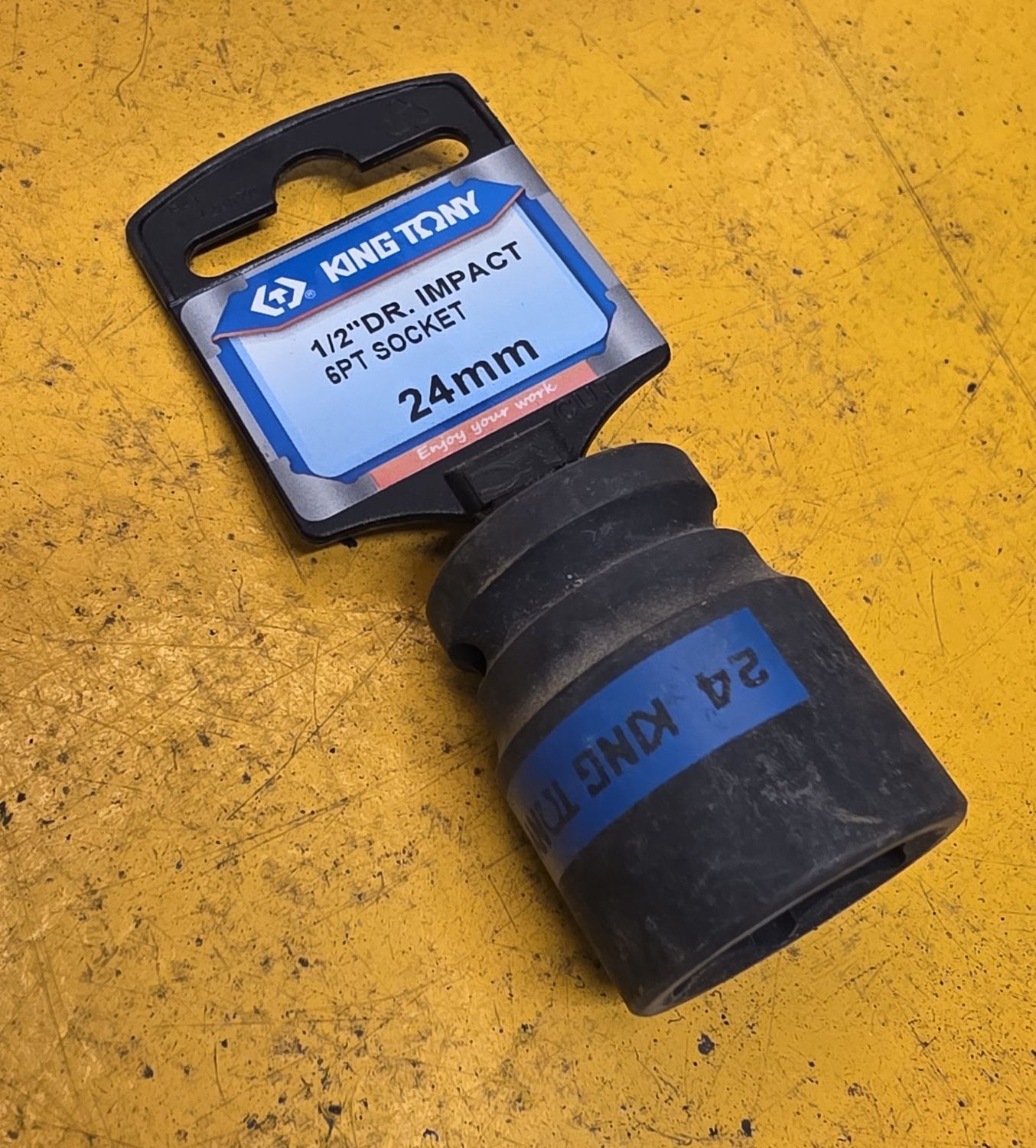 SOCKET 24X1/2DR IMPACT 6PT KING TONY