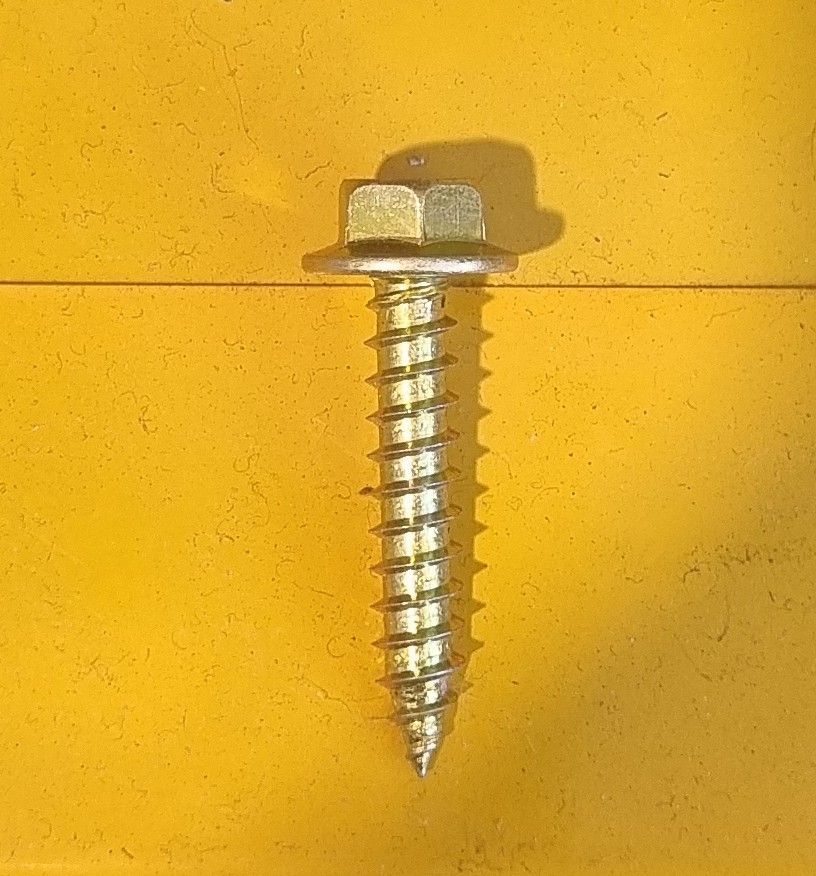 SCREW 14GX1.1/4 YELLOW ZINC