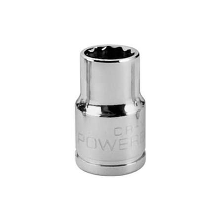 SOCKET 7/16 X 3/8 DR REGULAR 12PT- (POWERBUILT)