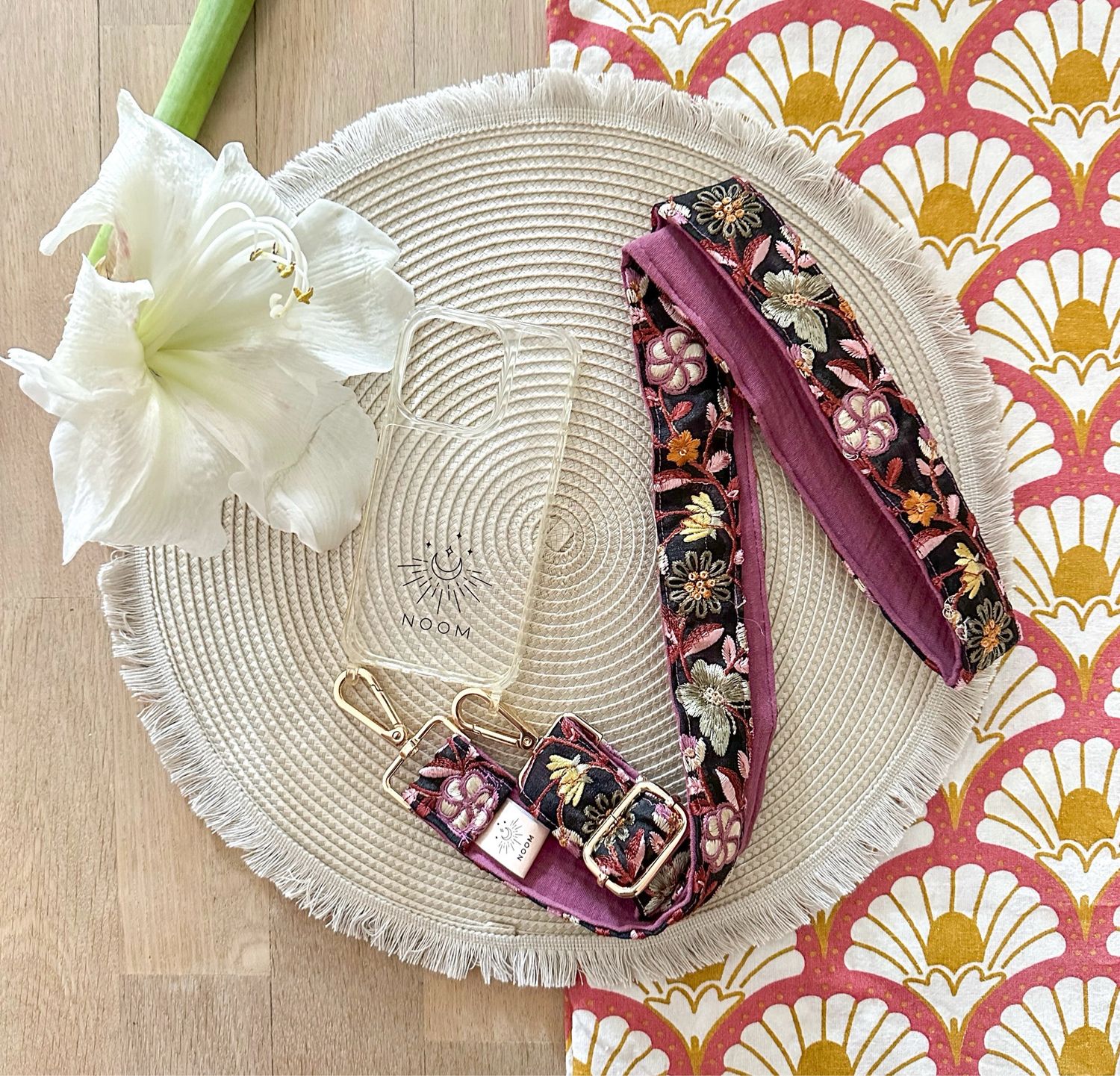 Mousseline Butterfly Strap Paars