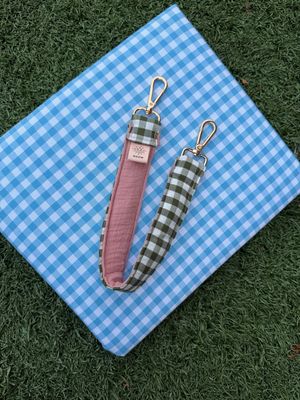 Korte Strap Mousseline PickNick Groen/Roze