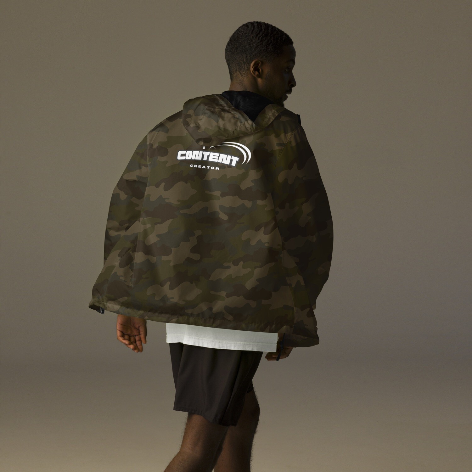 Content Creator Unisex lightweight zip up windbreaker