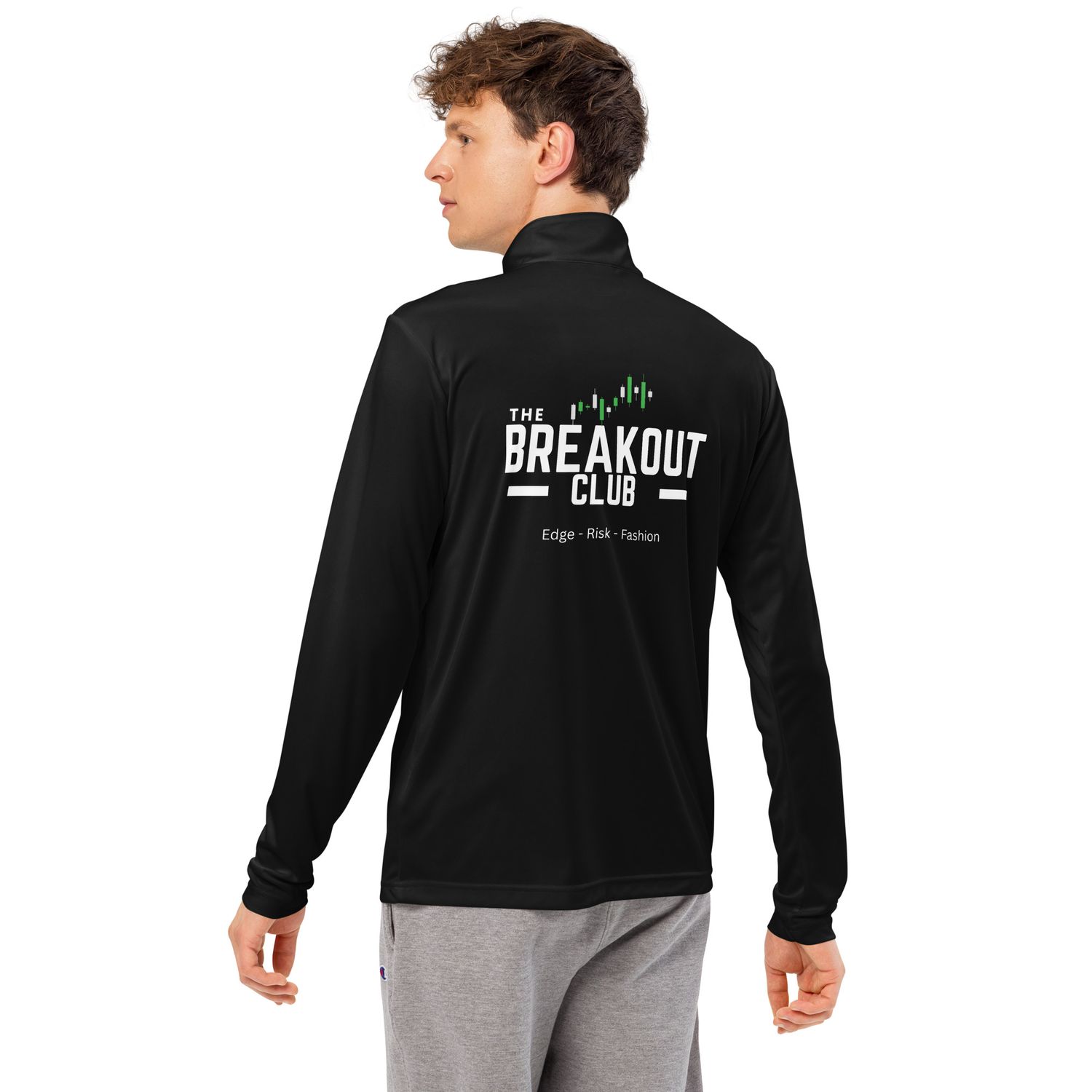 Lightweight quarter-zip pullover