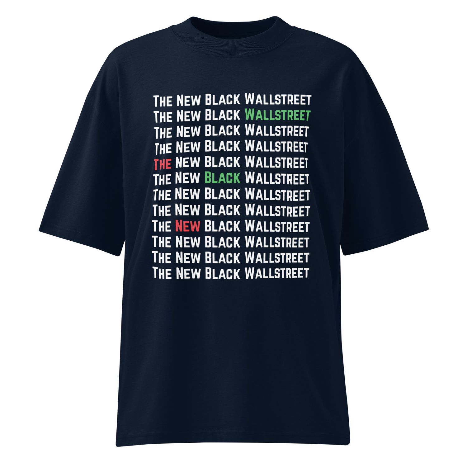 Unisex organic oversized high neck t-shirt