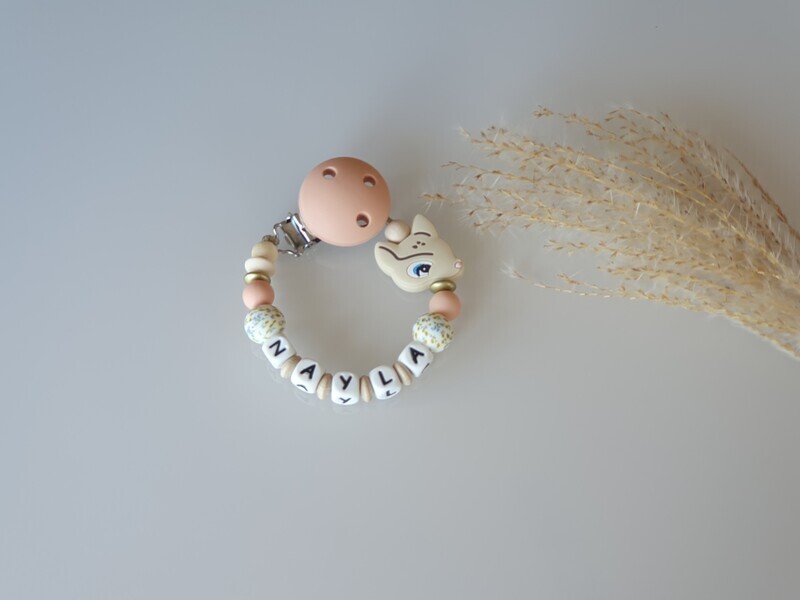Nuggikette &quot;Bambi mit Name&quot;
